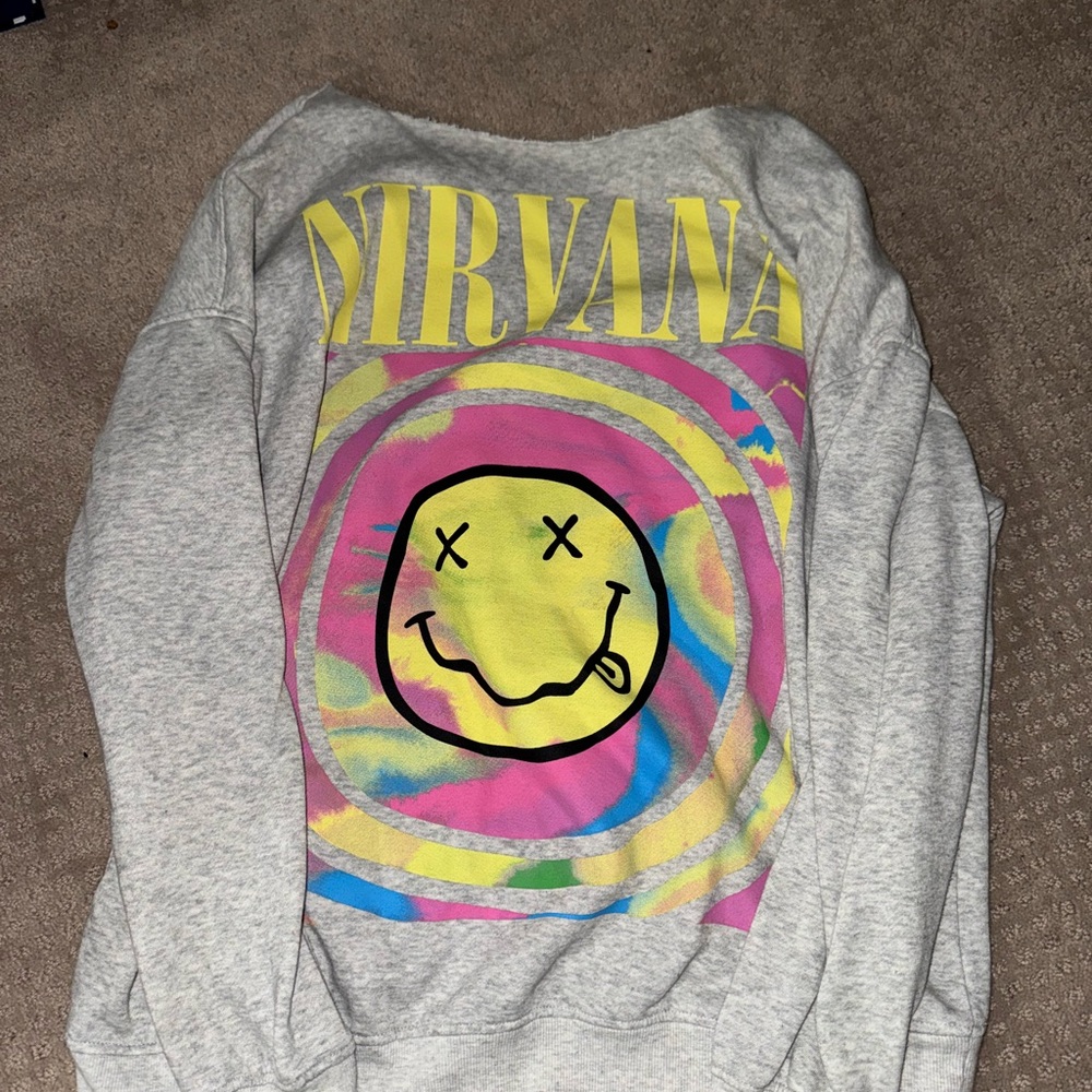 Nirvana Graphic Sweatshirt - Gray